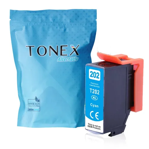 TONEREXPERT Premium Kompatibel für Epson 202XLC Tintenpatrone Cyan bis zu 750 Seiten 13ml