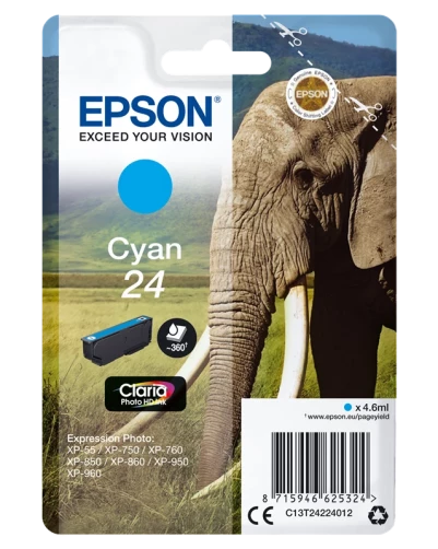 Epson Original C13T24224012 / 24 Tintenpatrone bis zu 360 Seiten
