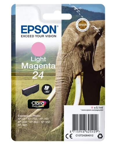 Epson Original C13T24264012 / 24 Tintenpatrone bis zu 755 Seiten