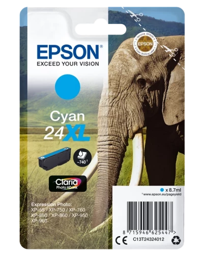 Epson Original C13T24324012 / 24 XL Tintenpatrone bis zu 740 Seiten