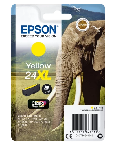 Epson Original C13T24344012 / 24 XL Tintenpatrone bis zu 740 Seiten