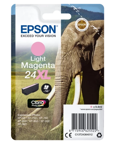 Epson Original C13T24364012 / 24 XL Tintenpatrone bis zu 740 Seiten