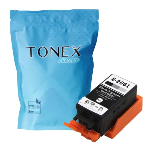 TONEREXPERT Premium Kompatibel für Epson 266 Tintenpatrone Schwarz bis zu 250 Seiten 14ml