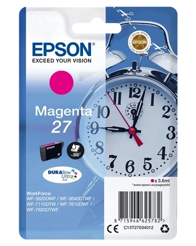 Original Epson C13T27034012 / 27 Tinte Magenta bis zu 300 Seiten