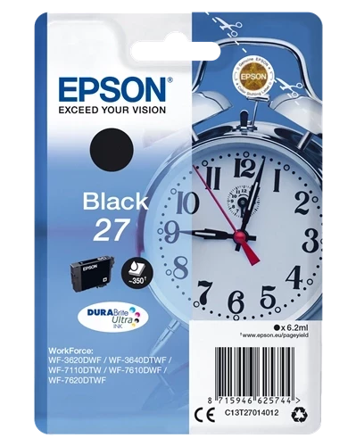 Original Epson C13T27014012 / 27 Tinte Schwarz bis zu 350 Seiten