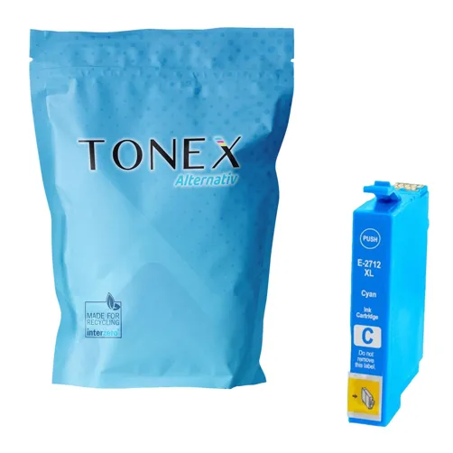 TONEREXPERT Premium Kompatibel für Epson 27XL / T2712 Tintenpatrone Cyan bis zu 1100 Seiten