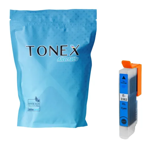 TONEREXPERT Premium Kompatibel für Epson 33XL / T3362 Tintenpatrone Cyan bis zu 650 Seiten