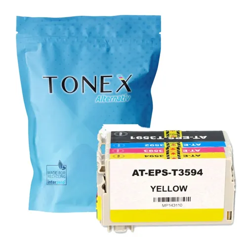 TONEREXPERT Premium Kompatibel für Epson 35XL / C13T35964010 Tintenpatrone Schwarz Cyan Magenta Gelb 120ml Multipack