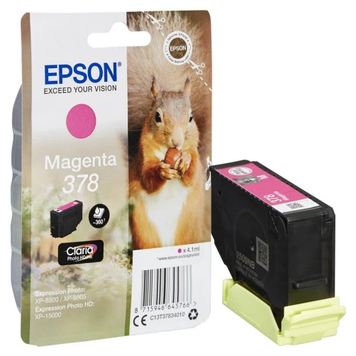 Epson Original 378 / C13T37834010 Tintenpatrone Magenta bis zu 360 Seiten