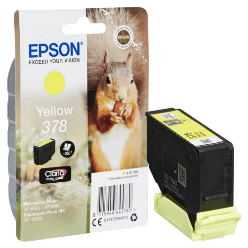 Epson Original 378 / C13T37844010 Tintenpatrone Gelb bis zu 360 Seiten