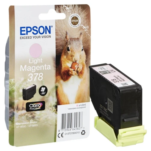 Epson Original 378 / C13T37864010 Tintenpatrone Magenta (Hell) bis zu 360 Seiten 5ml