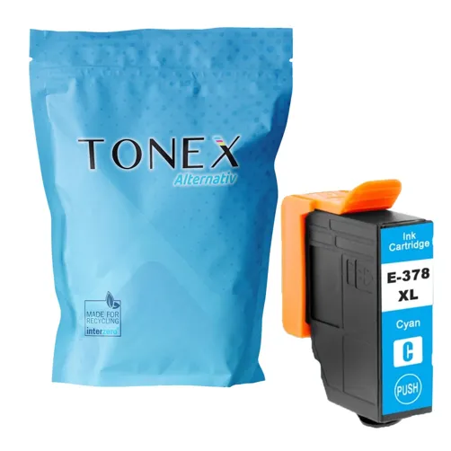 TONEREXPERT Premium Kompatibel für Epson 378XLC / C13T37924010 Tintenpatrone Cyan bis zu 890 Seiten 13ml