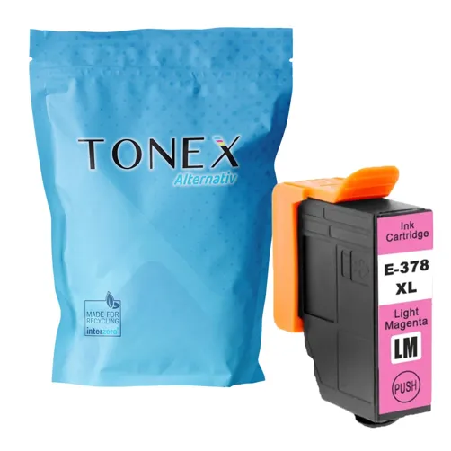 TONEREXPERT Premium Kompatibel für Epson 378XLLM / C13T37964010 Tintenpatrone Magenta (Hell) bis zu 890 Seiten 13ml