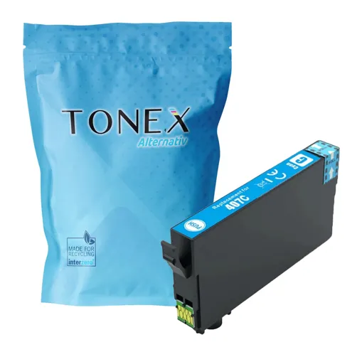 TONEREXPERT Premium Kompatibel für Epson 407 / C13T07U240 Tintenpatrone Cyan bis zu 2100 Seiten