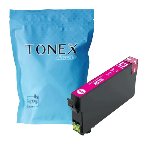 TONEREXPERT Premium Kompatibel für Epson 407 / C13T07U340 Tintenpatrone Magenta bis zu 2100 Seiten