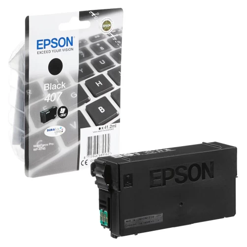 Epson Original 407 / C13T07U140 Tintenpatrone Schwarz bis zu 2600 Seiten 41ml