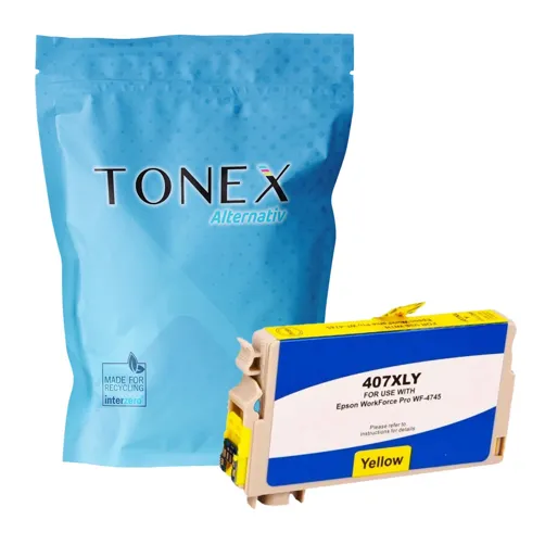 TONEX alternativ für Epson 407XL / C13T07U440 Tinte Gelb bis zu 2100 Seiten