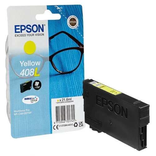 Epson Original 408 / C13T09J44010 Tintenpatrone Gelb bis zu 1100 Seiten 15ml