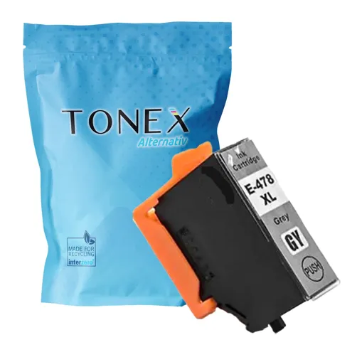 TONEREXPERT Premium Kompatibel für Epson 478XL / C13T04F64010 Tintenpatrone Grau 10ml