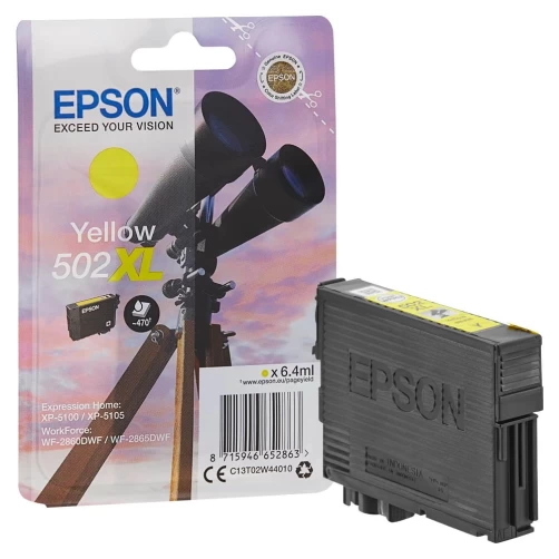 Original Epson 502XL / C13T02W44010 Tinte Gelb bis zu 470 Seiten