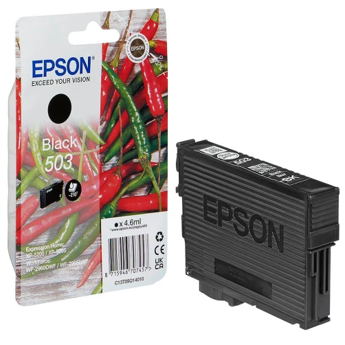 Epson Original 503 / C13T09Q14010 Tintenpatrone Schwarz bis zu 210 Seiten