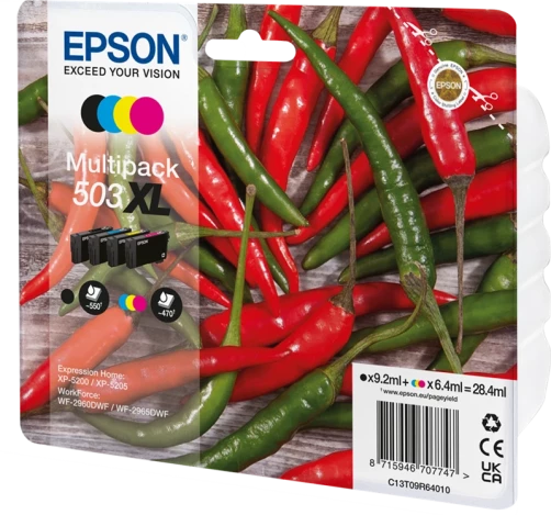 Epson Original C13T09R64010 / 503 XL Tintenpatrone bis zu 1960 Seiten