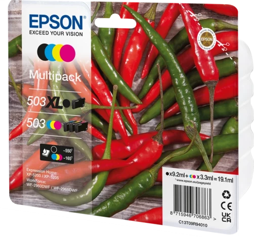 Epson Original C13T09R94010 / 503XL+503 Tintenpatrone bis zu 1045 Seiten