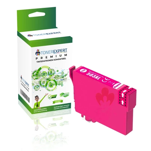 TONEREXPERT Premium Kompatibel für Epson 503XL / C13T09R34010 Tintenpatrone Magenta bis zu 470 Seiten