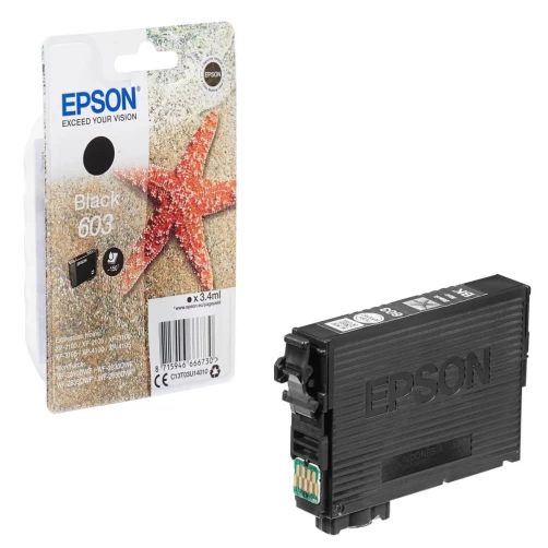 Original Epson 603 / C13T03U14010 Tinte Schwarz bis zu 150 Seiten