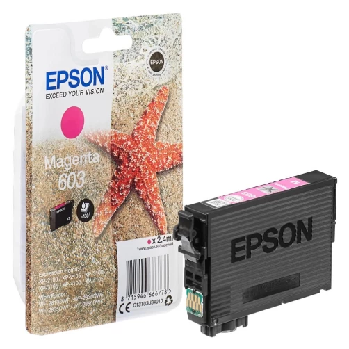 Epson Original 603 / C13T03U34010 Tintenpatrone Magenta bis zu 130 Seiten