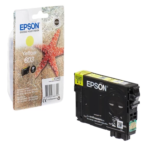 Epson Original 603 / C13T03U44010 Tintenpatrone Gelb bis zu 130 Seiten