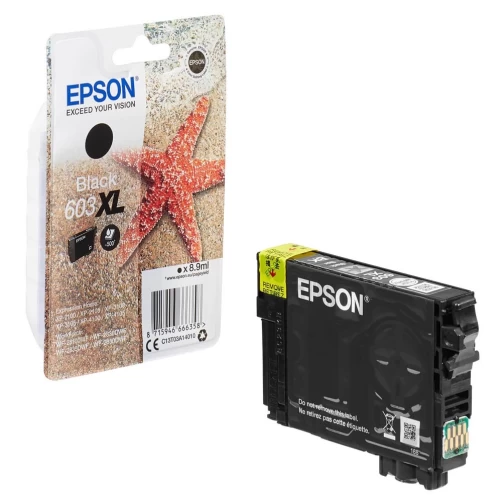 Epson Original 603XL / C13T03A14010 Tintenpatrone Schwarz bis zu 500 Seiten 9ml
