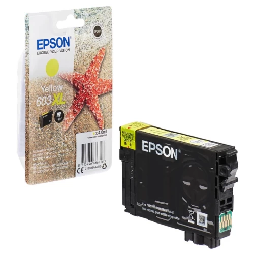 Epson Original 603XL / C13T03A44010 Tintenpatrone Gelb bis zu 350 Seiten 4ml