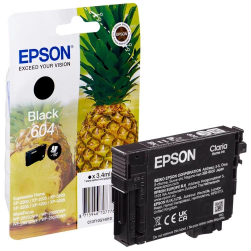 Epson Original 604 / C13T10G14010 Tintenpatrone Schwarz