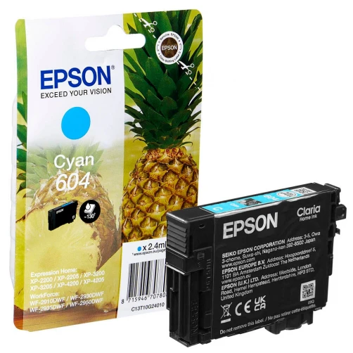 Epson Original 604 / C13T10G24010 Tintenpatrone Cyan