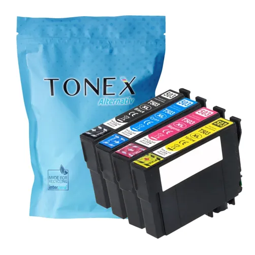 TONEX alternativ für Epson 604XL / C13T10H64010 Tinte Schwarz Cyan Magenta Gelb Spar-Set