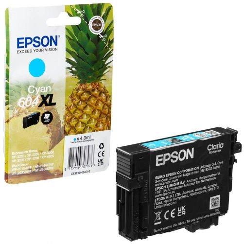 Epson Original 604XL / C13T10H24010 Tintenpatrone Cyan bis zu 350 Seiten