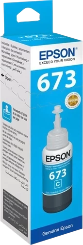 Original Epson 673 / C13T67324A Tinte Cyan 70ml