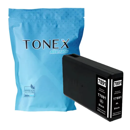 TONEREXPERT Premium Kompatibel für Epson 7891XXL / C13T789140 Tintenpatrone Schwarz bis zu 4000 Seiten 70ml