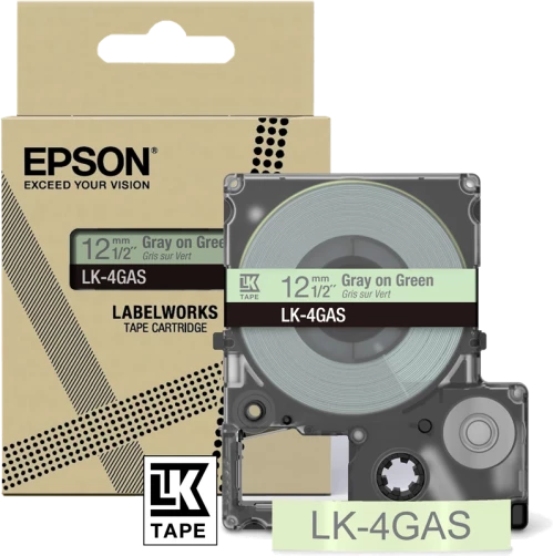 Original Epson LK-4GAS Schriftband Schriftband Grau
