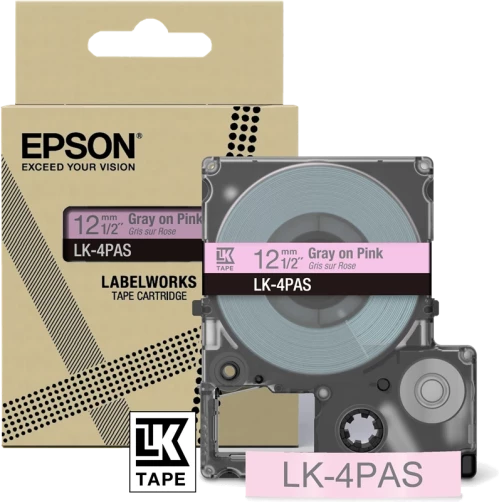 Original Epson LK-4PAS Schriftband Schriftband Grau