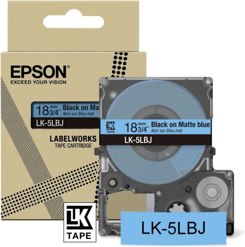 Original Epson LK-5LBJ Schriftband Schriftband Schwarz Blau