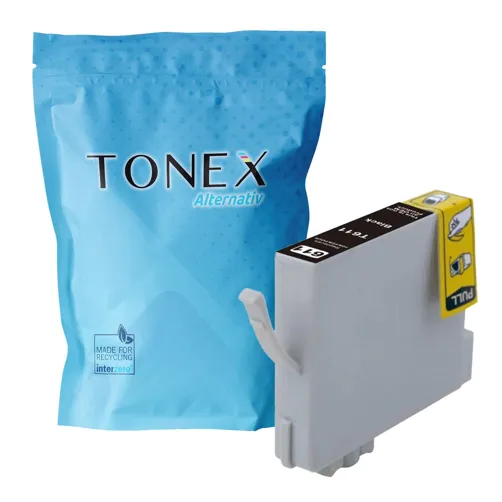 TONEREXPERT Premium Kompatibel für Epson T-0611 / C13T06114010 Tintenpatrone Schwarz bis zu 250 Seiten