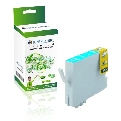 TONEREXPERT Premium Kompatibel für Epson T-0612 Tintenpatrone Cyan bis zu 420 Seiten