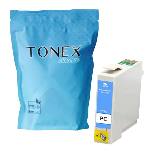 TONEREXPERT Premium Kompatibel für Epson T-0795 / C13T07954010 Tintenpatrone Cyan (Hell) bis zu 520 Seiten