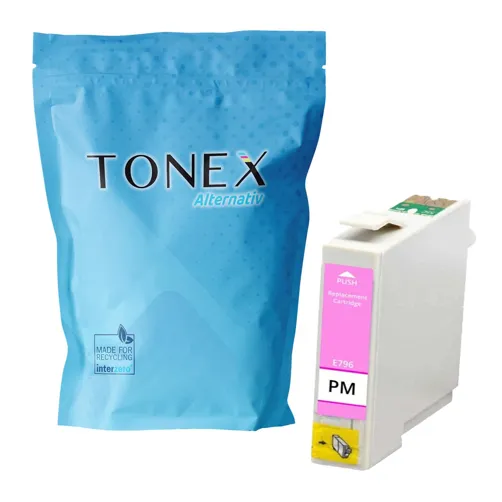 TONEREXPERT Premium Kompatibel für Epson T-0796 / C13T07964010 Tintenpatrone Magenta (Hell) bis zu 975 Seiten