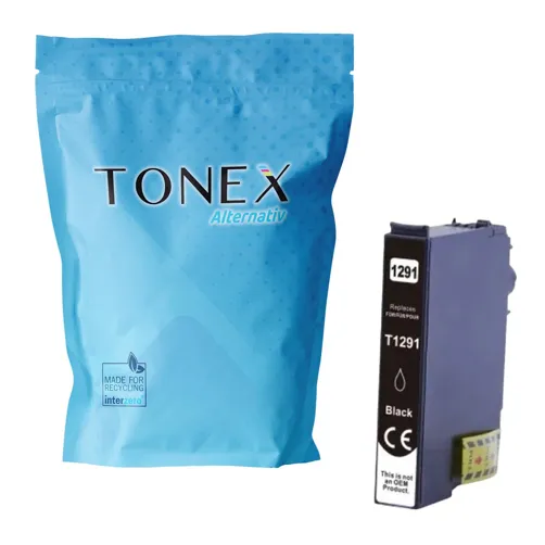 TONEX alternativ für Epson T-1291 / C13T12914012 Tinte Schwarz bis zu 500 Seiten