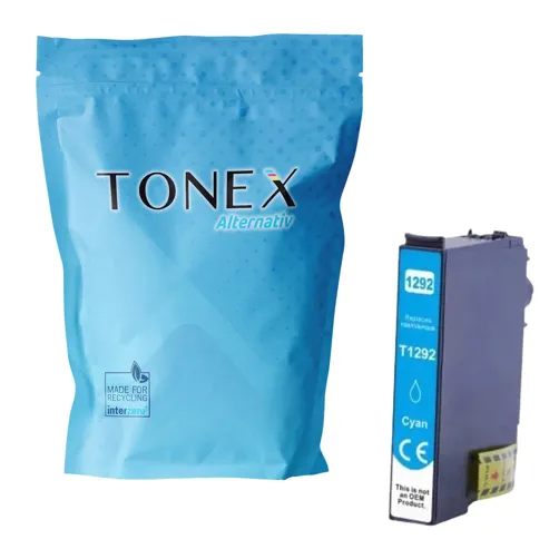 TONEREXPERT Premium Kompatibel für Epson T-1292 / C13T12924012 Tintenpatrone Cyan bis zu 600 Seiten