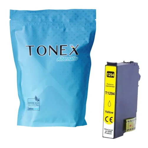 TONEX alternativ für Epson T-1294 / C13T12944012 Tinte Gelb bis zu 600 Seiten