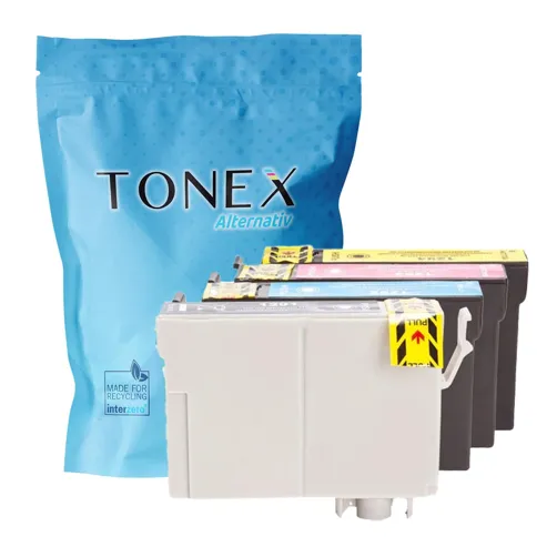 TONEX alternativ für Epson T-1295 / C13T12954012 Tinte Schwarz Cyan Magenta Gelb 51ml Spar-Set